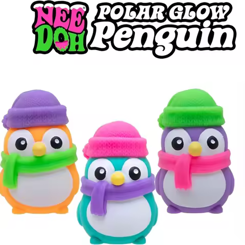 @NeeDoh Polar Penguin Sensory Squeeze Fidget Colorful Desk Decoration Stress Relief Adult