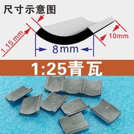 Miniature Scene Mini Red Tile Green Tile Antique Brick Blocks Small House Tile DIY Sand Tray Scene H