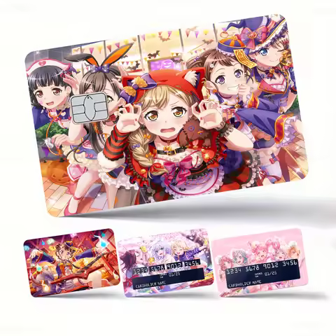 BanG Dream Anmie Sticker Film Skin Cover for Credit Card Debit Bank Card Front
