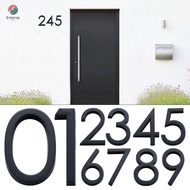 EMERAY 4inch/10cm Numeral Tag  Black ABS Acrylic For Home Mailbox Hotel Address 0 To 9