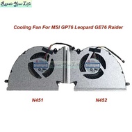 Laptop CPU GPU Cook Fan Para Sa MSI Gp76 Leopard Ge76 Raider Notebook PC Fans Cooler Radiato