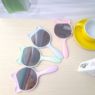 Aesthetic Mirror Standing Glass Round Mirror Aesthetic Glass Makeup Mirror