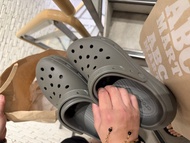 🇯🇵Crocs 灰綠色洞洞鞋 41-42增高款  近全新 包順豐