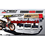 Rs150 original apido exhaust exzos cutting standard racing 32/35mm rs150r ekzos exhuast