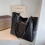 Túi Công Sở Túi Tote Nữ Bản To Vừa A4 Chất Liệu Pu Cao Cấp Kẻ Kro Thời Trang Trang Bị Dây Da Phối Xí