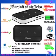 【Sửa đổi】 G43 pw100 X30 X40 4G Bộ định tuyến Wi-Fi mở khóa Modem thẻ Sim mạng cầm tay không dây 150M