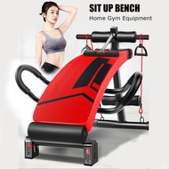 Foldable Sit Up Bench Ab Crunch Exercise Board Decline Fitness Workout Gym Home Black+Red 12 x 49 x