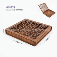 Wooden Tray Dulang Hantaran Kahwin Tunang Nikah Gift Box Kerawang Kayu Kotak Hantaran Hadiah Hamper