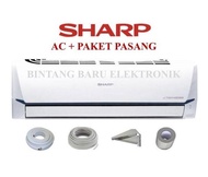 Pemasangan Dki Ac Inverter Plasmacluster Sharp 1 Pk Ah-Xp10Why R32