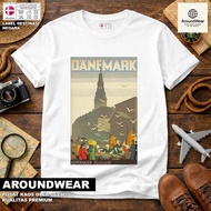 T-SHIRT BY DENMARK 1, WEAR STATETAG ASAL DENMARK PREMIUM SOUVENIR MATERIAL GIFT