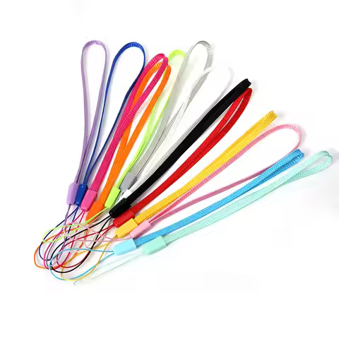 50Pcs Nylon Hand Wrist Lanyards,Short Straps for Keys Keychain, ID Badge Holder, Name tags 7 Inch Ha