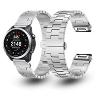 22mm 26mm Light Titanium QuickFit Strap Premium Metal Business Band For Garmin Forerunner 970 965 95