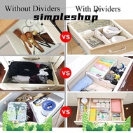 SIMPLE Drawer Dividers Adjustable Partition Kitchen Drawer Organizer Separators