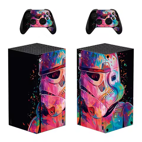 New Film Skin Sticker Decal Cover for Xbox Series X Console and 2 Controllers XSX Skins Vinyl