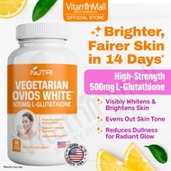 Ovios White Skin Whitening Glutathione Supplement - 500mg L Glutathione Capsule Whitening Supplement