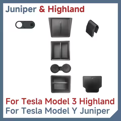 Storage Box for Tesla Model Y Juniper Accessories for Tesla Model 3 Highland Accessories Center Cons