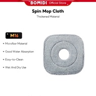 BOMIDI M16 Spin Mop Cloth Microfiber Cloth Good Water Absorption Mop Pad (x1 PCS)
