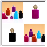 spray bottle perfume bottle High-grade flocking glass perfume spray bottle cylindrical bayonet perfu