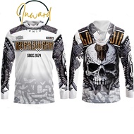 INWARD Warmer Jersey with Hoodie Design for men Motorcycle Long Sleeve T-shirt Full Sublimation M-3X
