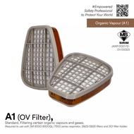 3M 6051 (CE & SIRIM) Organic Vapor A1 Filter/ Cartridge/ 6001 Discontinued/ Painting Cartridge *1 PA