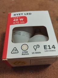 IKEA RYET LED E14 燈泡  （2個）