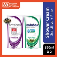 Antabax Shower Cream Refill (Sensitive+Pine) 850mLx2