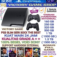PS3 SLIM SERI 30XX ASLI HFW CFW KUALITAS GRADE A / HDD/ 1.5TB ( 1500GB)/ 1TB ( 1000GB )/ 500GB/ 320G