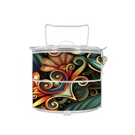 BDARI Stainless Steel Tiffin Carrier 2-Tier Food Container (10cm) [Free Add Name] Mangkuk Tingkat