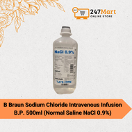 B Braun Sodium Chloride Intravenous Infusion B.P. 500ml (Normal Saline NaCl 0.9%)