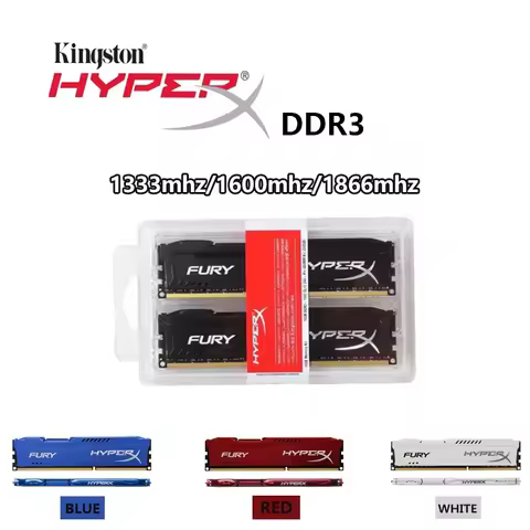 DDR3 Memoria RAN Kingston HyperX FURY PC Ram 4gb 8gb 16gb 1333MHZ 1600Mhz 1866Mhz 240Pin DIMM 1.5V P