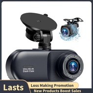 4K Car DVR Dash Cam 4K Car DVR  Camera 3 Channel Front Rear and Inside Night Vision 24H Parking Moni