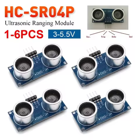 1-10PCS HC-SR04 Ultrasonic Wave Detector Ranging Module HC-SR04P HC SR04 HCSR04P Distance Sonar Sens