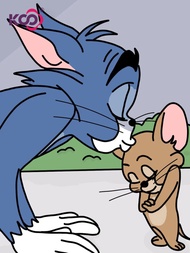 [KS] Tom & Jerry Cat & Moursecartoon Khảm 5D bức tranh kim cương hình ảnh tự làm trang trí tự làm tr