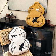 Velvet Home Decor Element Cushion Flying Bird Living Room Sofa New Chinese Style Decorative Pillow C