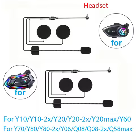Headset Suitable For Y10/Y10-2x/Y20/Y20-2x/Y20max/Y60/Y70/Y80/Y80-2x/Y06/Q08/Q08-2x/Q58max Motorcycl