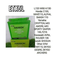 LY Amaron Battery (Etz4l/ Etz5l/ Etx5l/ Etz7l/ Etz9r/ Etx9r) Maintenance Free