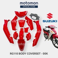 Suzuki RG Coverset Complete RU 110 RG Sport Cover Set Chili Red Merah RGSport 00K RG110 RG 110 Rgs Coverset Body Set