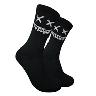 Black Smilw Pattern Socks (C73)