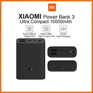 Xiaomi Powerbank 3 Ultra Compact 10000mah (22.5W Fast charging)(1 Month Warranty)