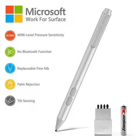 Touch Stylus Pen for Microsoft Surface 4096 Pressure Sensitivity Palm Rejection Compatible with New 