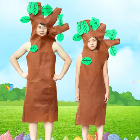 Big Tree Costume, Adult Cosplay Big Tree Jumpsuit, Stage Festival Performance, TV Show, Video Progra