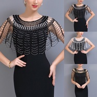 【BABYKO】Women Cape 1920s Shawl Beads Deco Evening Party Dress Scarfs Flapper Cover up[KK231109]