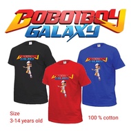 Kids tshirt Boboiboy Galaxy SOLAR 3-14 years old 100% Cotton