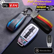 [Mr.Key]Rancing Style TPU Key Case Cover For Mercedes Benz AMG C S E Class W206 W223 W213 S350 C260 