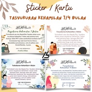 Print/ Cards Thanksgiving Label Stickers 4/s 7 Months Pregnancy HIJAB, Thanksgiving 4.7 Months Pregn