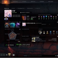 Divine 2 Account - 4890 MMR -10K Behavior Score - SW DOTA 2 Account ID For Sales