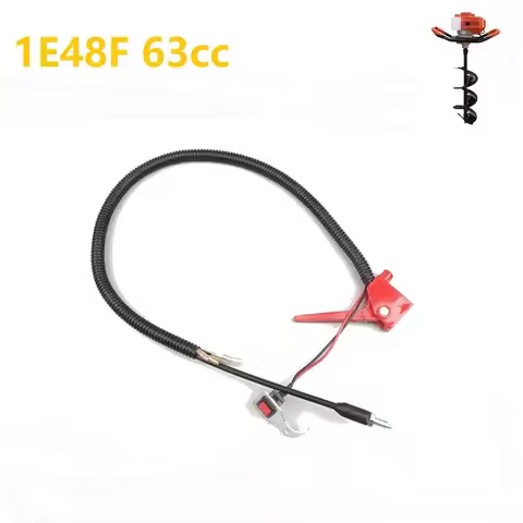 48F On Off Kill Switch Throttle Cable Line Start Cable Fit Chinese 1E48F 63cc 6300 Engine Trimmer Ea