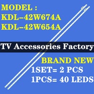 NEW 2 PCS KDL-42W674A KDL-42W654A SONY 42" LED TV BACKLIGHT KDL42W674A KDL42W654A KDL42W674 KDL42W65