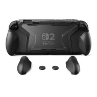Beyond-Grip Protective Case, Interchangeable FPS/Omni Ergonomic Grips for Switch 2 + Military-Grade 