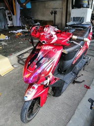 Decals Sticker Motorcycle Decals for RUSI GALA 125 | SLUMDUNK RED
